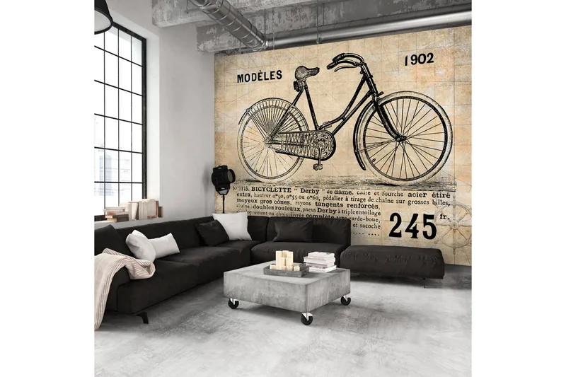 Valokuvatapetti Old School Bicycle 350x245, Artgeist sp. z o. o.