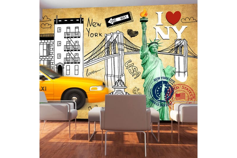 Valokuvatapetti One Way New York 250x175, Artgeist sp. z o. o.