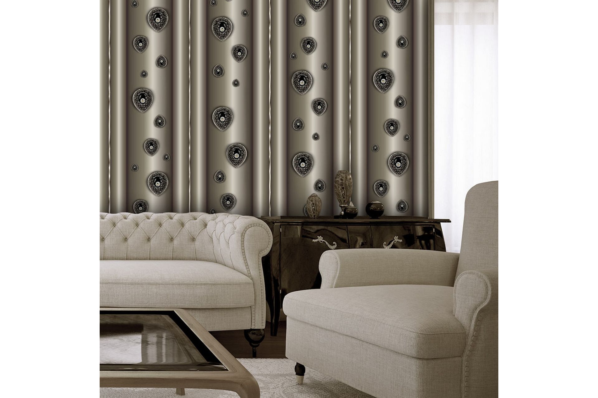 Valokuvatapetti Onyx Tears 50x1000 - Artgeist sp. z o. o. - Sisustustuotteet - Seinäkoristeet - Tapetit - Valokuvatapetit