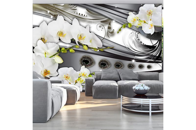 Valokuvatapetti Orchids & Jewelry 200x140 - Artgeist sp. z o. o. - Sisustustuotteet - Seinäkoristeet - Tapetit - Valokuvatapetit