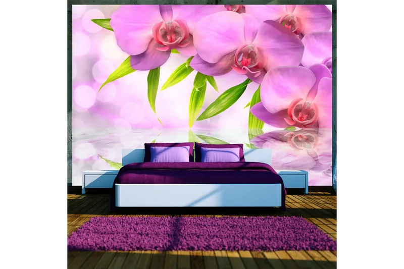 Valokuvatapetti Orchids In Lilac Colour 100x70, Artgeist sp. z o. o.