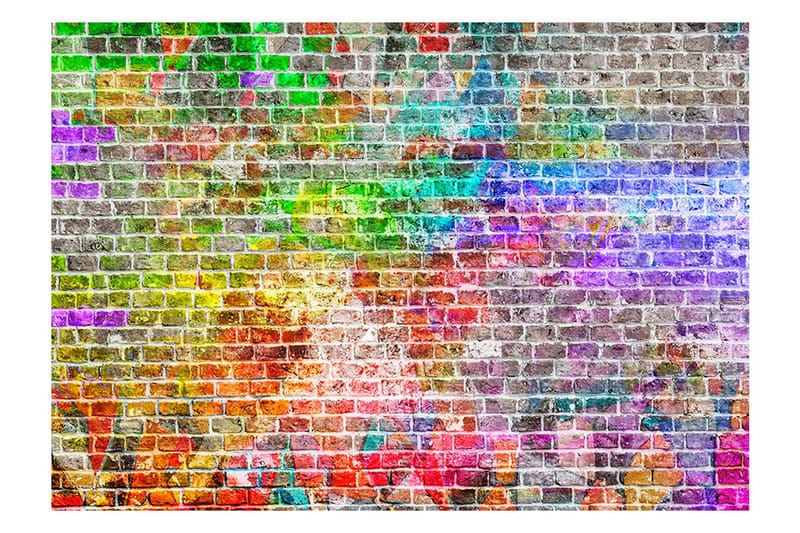 Valokuvatapetti Rainbow Wall 100x70, Artgeist sp. z o. o.
