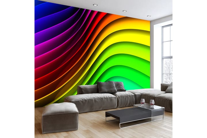 Valokuvatapetti Rainbow Waves 300x210 - Artgeist sp. z o. o. - Valokuvatapetit