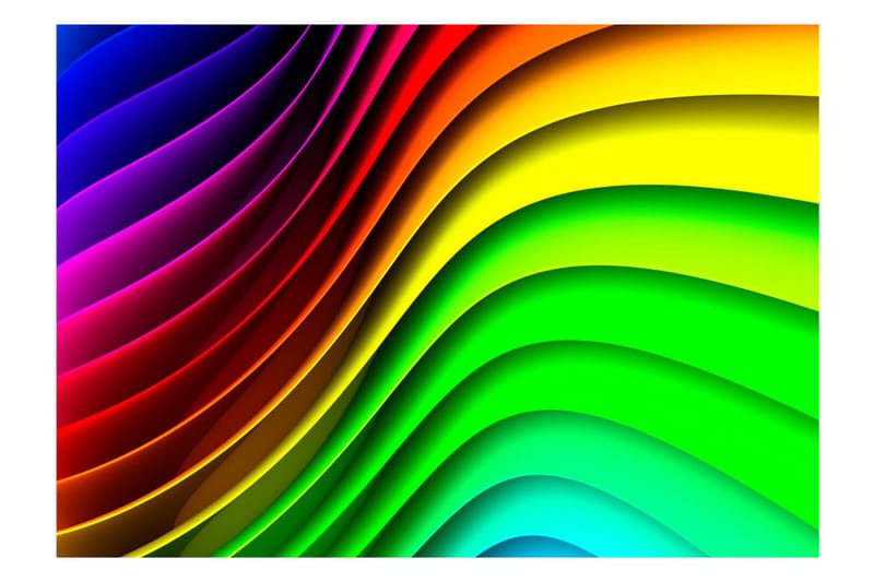 Valokuvatapetti Rainbow Waves 350x245 - Artgeist sp. z o. o. - Sisustustuotteet - Seinäkoristeet - Tapetit - Valokuvatapetit