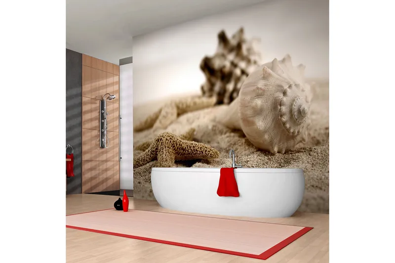 Valokuvatapetti Ranta ja simpukka 300x231, Artgeist sp. z o. o.