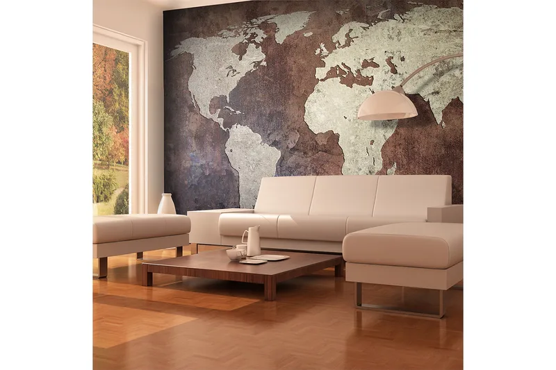 Valokuvatapetti Rauta Maanosat 450x270, Artgeist sp. z o. o.