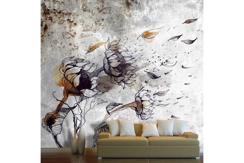 Valokuvatapetti Recall Sunflowers 300x210, Artgeist sp. z o. o.