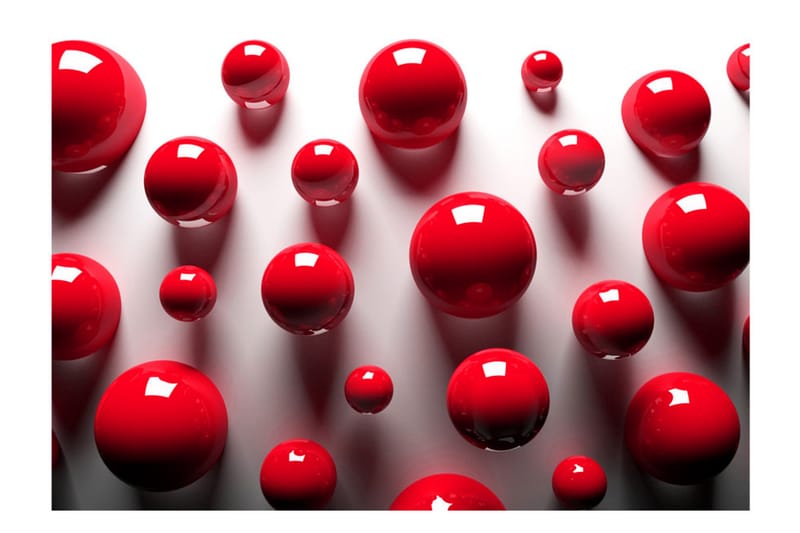 Valokuvatapetti Red Balls 200x140 - Artgeist sp. z o. o. - Sisustustuotteet - Seinäkoristeet - Tapetit - Valokuvatapetit