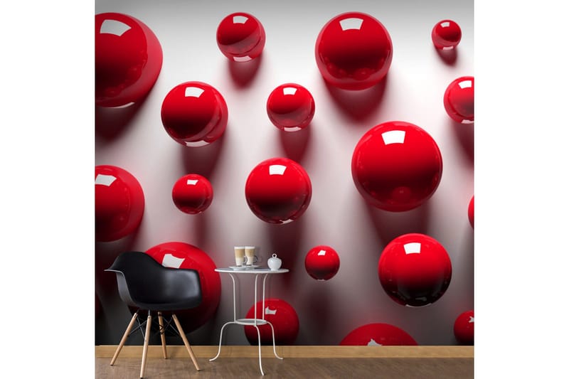 Valokuvatapetti Red Balls 250x175, Artgeist sp. z o. o.