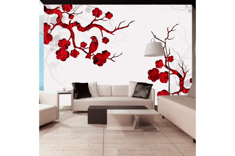 Valokuvatapetti Red Bush 200x140, Artgeist sp. z o. o.