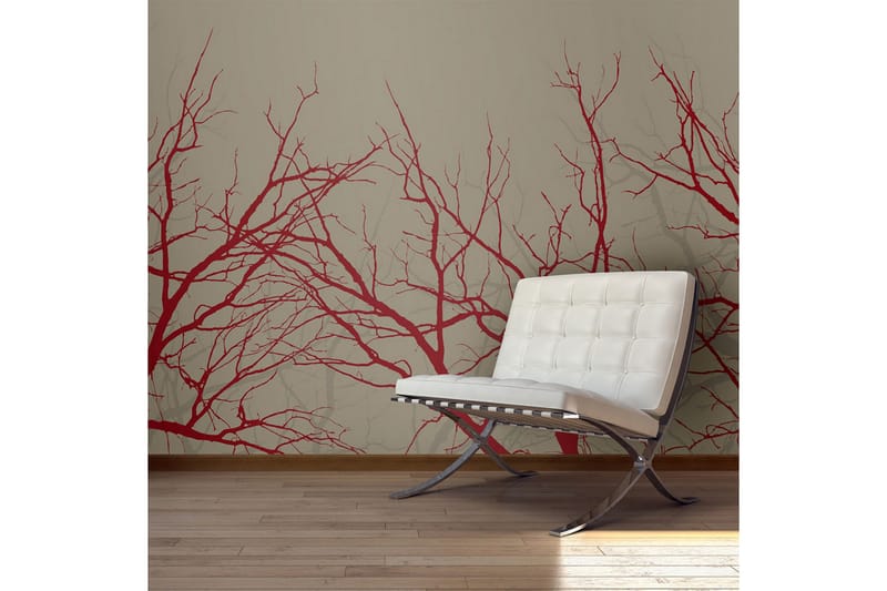 Valokuvatapetti Red-Hot Branches 200x154 - Artgeist sp. z o. o. - Sisustustuotteet - Seinäkoristeet - Tapetit - Valokuvatapetit
