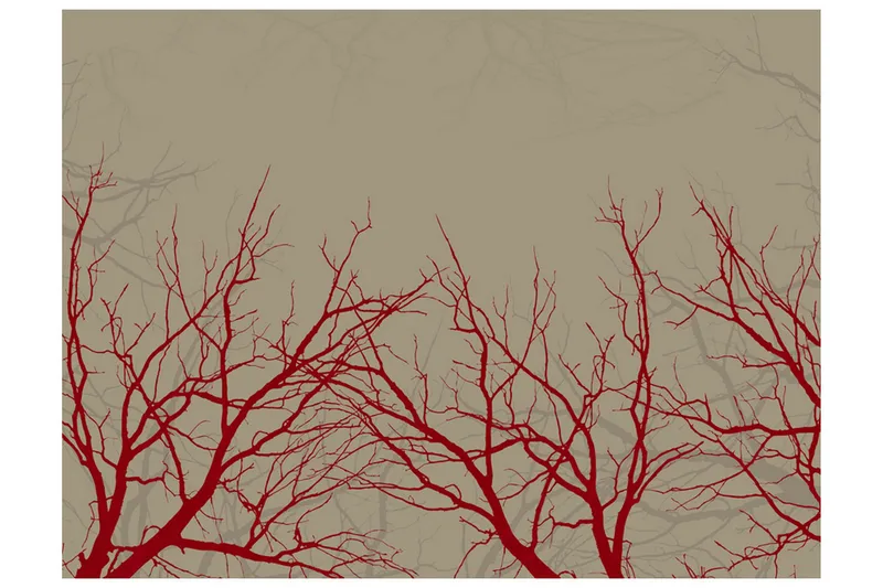 Valokuvatapetti Red-Hot Branches 350x270, Artgeist sp. z o. o.