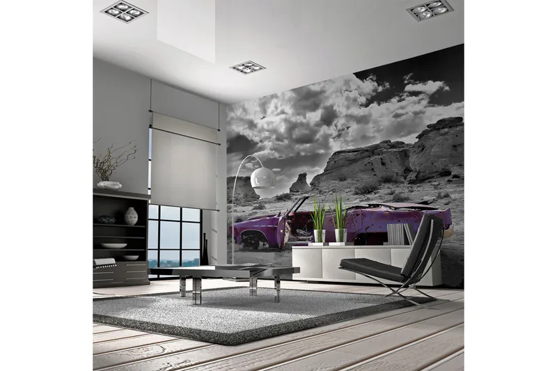 Valokuvatapetti Retro Auto Coloradon autiomaassa 400x309, Artgeist sp. z o. o.