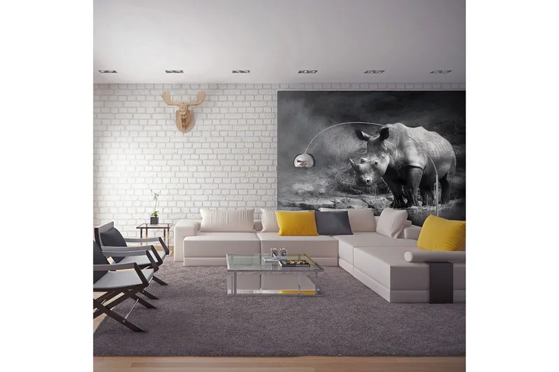 Valokuvatapetti Rhino Lost In Dreams 300x231, Artgeist sp. z o. o.