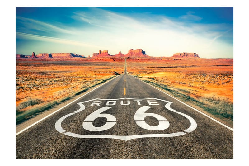 Valokuvatapetti Route 66 150x105 - Artgeist sp. z o. o. - Sisustustuotteet - Seinäkoristeet - Tapetit - Valokuvatapetit