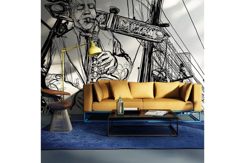 Valokuvatapetti Saxophone Recital On Broadway 450x270, Artgeist sp. z o. o.