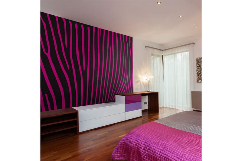 Valokuvatapetti Seepra Kuvio Violetti 250x193, Artgeist sp. z o. o.