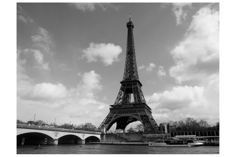 Valokuvatapetti Seine And Eiffel Tower 350x270 - Artgeist sp. z o. o. - Sisustustuotteet - Seinäkoristeet - Tapetit - Valokuvatapetit