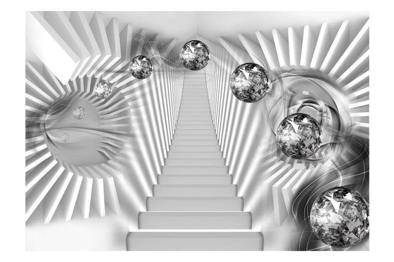 Valokuvatapetti Silver Stairs 100x70 - Artgeist sp. z o. o. - Sisustustuotteet - Seinäkoristeet - Tapetit - Valokuvatapetit