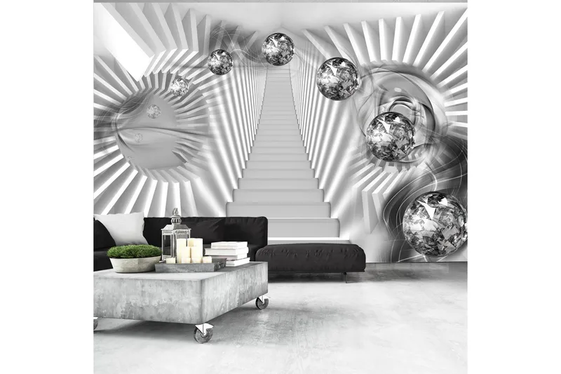 Valokuvatapetti Silver Stairs 350x245, Artgeist sp. z o. o.
