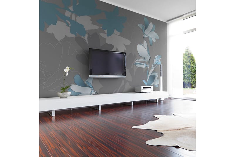 Valokuvatapetti Siniset magnooliat 350x270, Artgeist sp. z o. o.