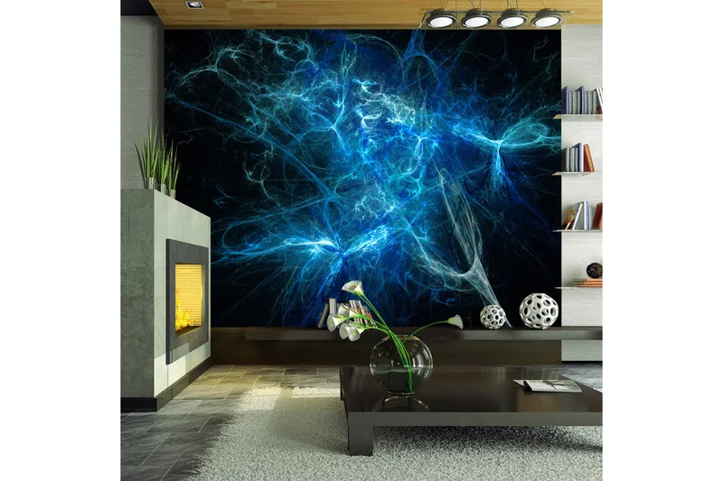 Valokuvatapetti Siniset salamat 300x231, Artgeist sp. z o. o.