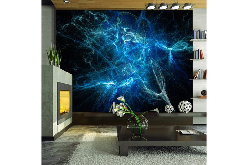 Valokuvatapetti Siniset salamat 300x231, Artgeist sp. z o. o.