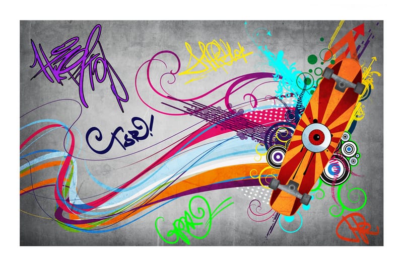 Valokuvatapetti Skateboard 150x105 - Artgeist sp. z o. o. - Sisustustuotteet - Seinäkoristeet - Tapetit - Valokuvatapetit
