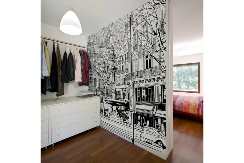 Valokuvatapetti Sketch Of Parisian Fountain 450x270 - Artgeist sp. z o. o. - Sisustustuotteet - Seinäkoristeet - Tapetit - Valokuvatapetit