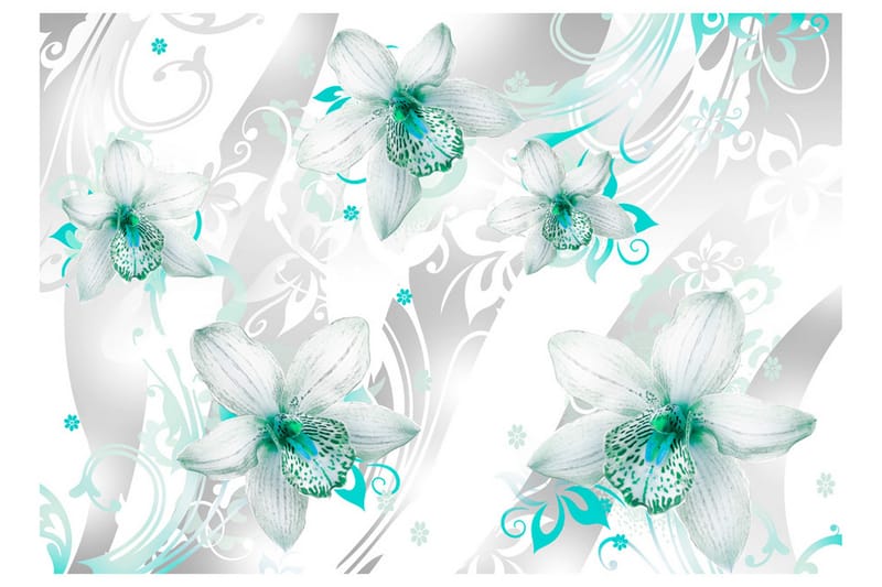 Valokuvatapetti Sounds Of Subtlety Turquoise 300x210 - Artgeist sp. z o. o. - Sisustustuotteet - Seinäkoristeet - Tapetit - Valokuvatapetit