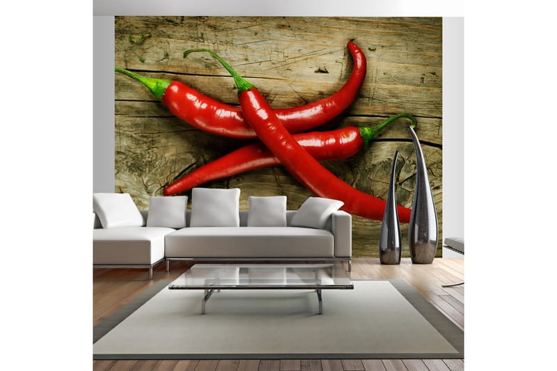 Valokuvatapetti Spicy Chili Peppers 200x154, Artgeist sp. z o. o.