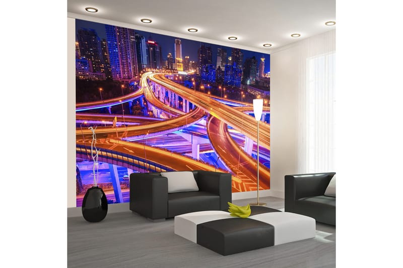 Valokuvatapetti Spiderweb Of Roads 250x175, Artgeist sp. z o. o.