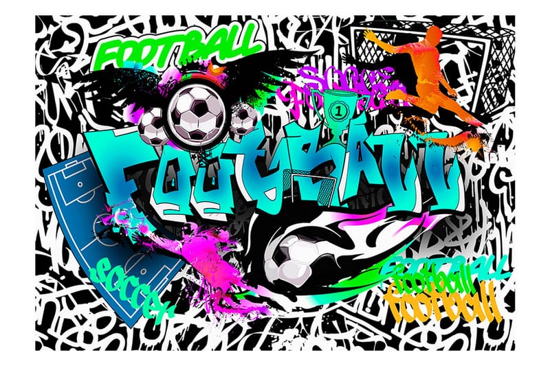 Valokuvatapetti Sports Graffiti 100x70 - Artgeist sp. z o. o. - Valokuvatapetit