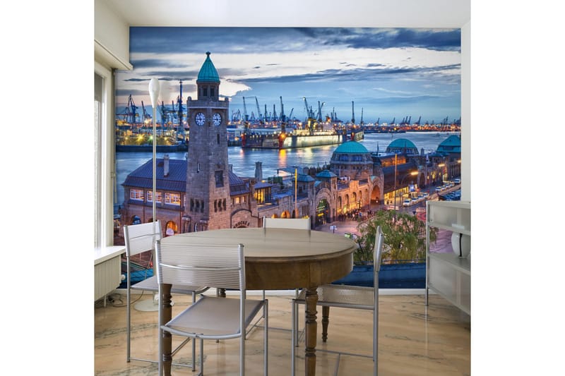 Valokuvatapetti St. Pauli Landing Stages 250x193, Artgeist sp. z o. o.