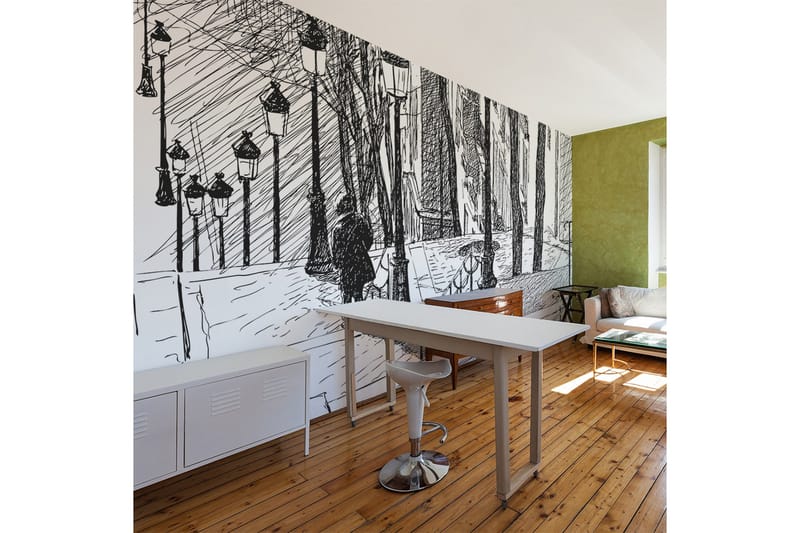 Valokuvatapetti Stairs Montmartre 450x270, Artgeist sp. z o. o.