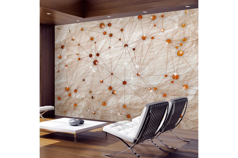 Valokuvatapetti Stone And Gold 300x210 - Artgeist sp. z o. o. - Sisustustuotteet - Seinäkoristeet - Tapetit - Valokuvatapetit