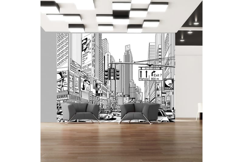 Valokuvatapetti Street New York City 250x193 - Artgeist sp. z o. o. - Sisustustuotteet - Seinäkoristeet - Tapetit - Valokuvatapetit
