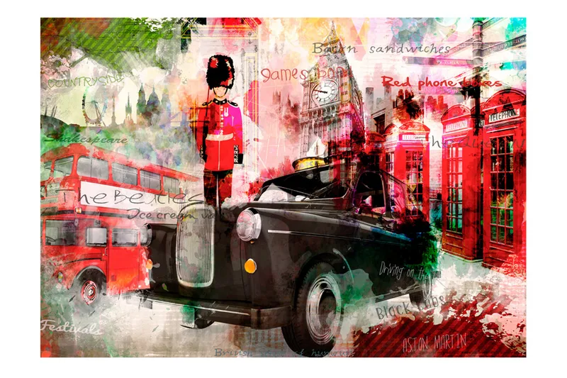 Valokuvatapetti Streets Of London 300x210, Artgeist sp. z o. o.