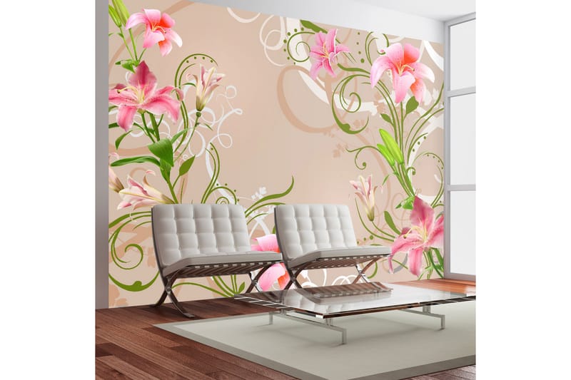 Valokuvatapetti Subtle Beauty Of The Lilies 200x140 - Artgeist sp. z o. o. - Sisustustuotteet - Seinäkoristeet - Tapetit - Valokuvatapetit