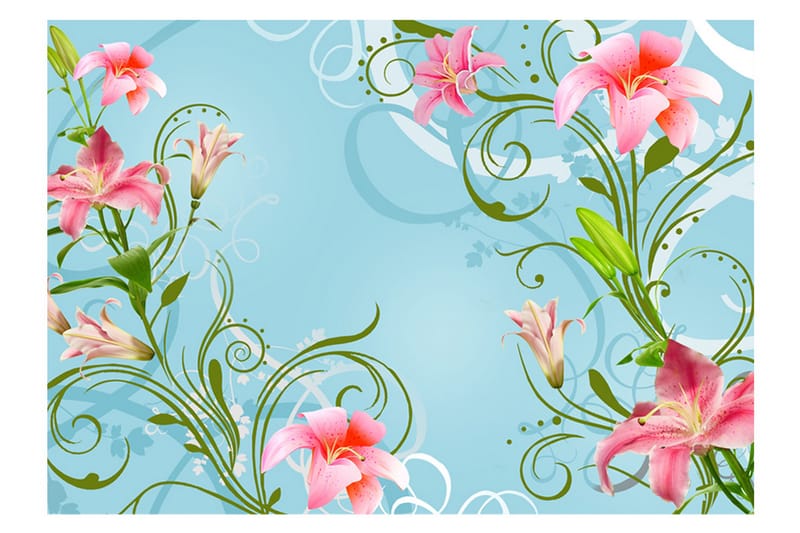 Valokuvatapetti Subtle Beauty Of The Lilies II 300x210 - Artgeist sp. z o. o. - Sisustustuotteet - Seinäkoristeet - Tapetit - Valokuvatapetit