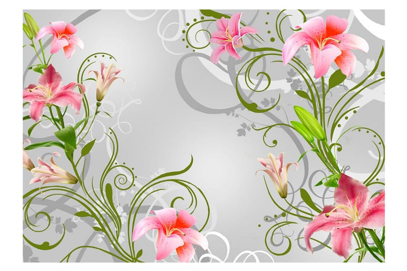 Valokuvatapetti Subtle Beauty Of The Lilies III 150x105 - Artgeist sp. z o. o. - Sisustustuotteet - Seinäkoristeet - Tapetit - Valokuvatapetit