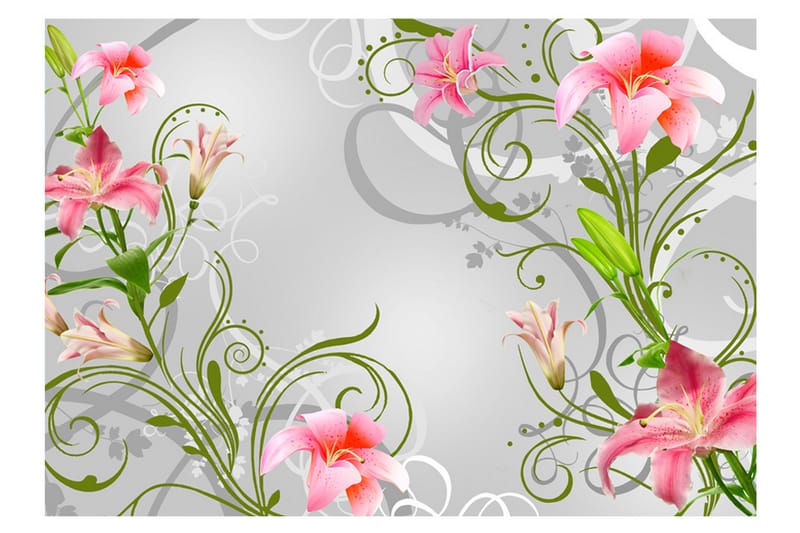 Valokuvatapetti Subtle Beauty Of The Lilies III 250x175 - Artgeist sp. z o. o. - Sisustustuotteet - Seinäkoristeet - Tapetit - Valokuvatapetit