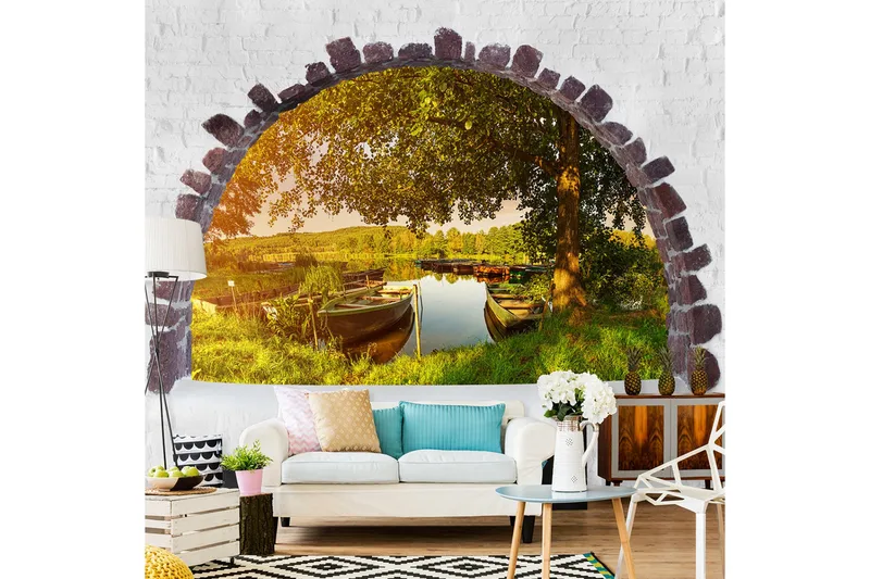 Valokuvatapetti Summer Lake 300x210, Artgeist sp. z o. o.