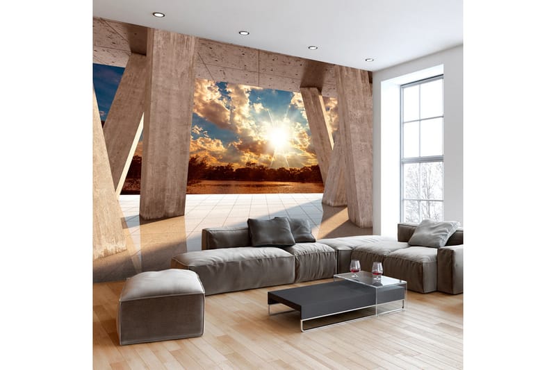 Valokuvatapetti Sunny Promenade 350x245 - Artgeist sp. z o. o. - Sisustustuotteet - Seinäkoristeet - Tapetit - Valokuvatapetit