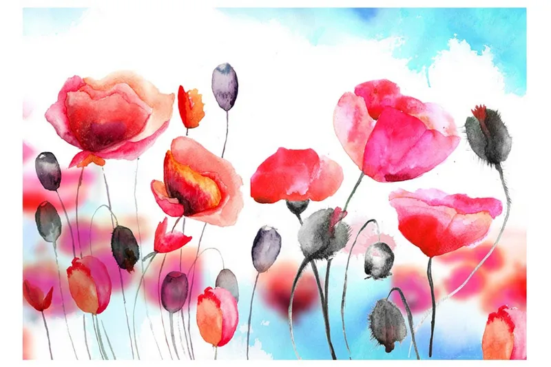 Valokuvatapetti Swaying With The Wind 300x210 - Artgeist sp. z o. o. - Sisustustuotteet - Seinäkoristeet - Tapetit - Valokuvatapetit