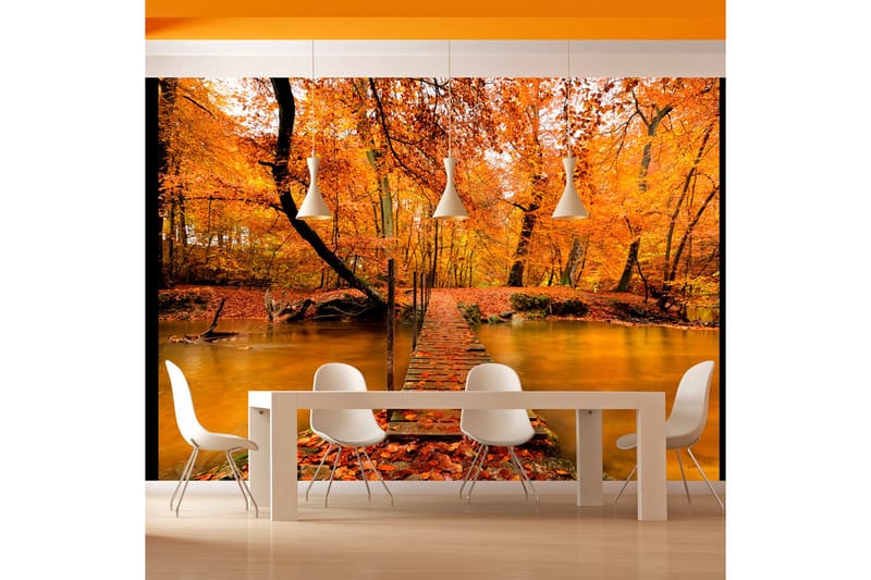 Valokuvatapetti Syksy silta 400x309, Artgeist sp. z o. o.