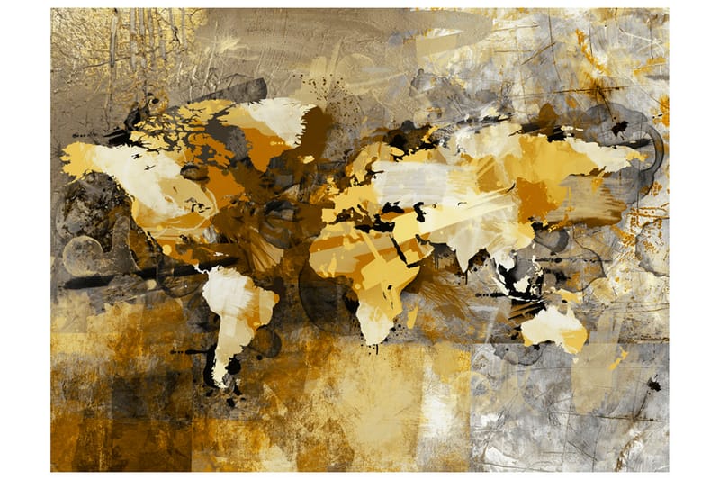 Valokuvatapetti Taiteellinen maailmankartta 250x193 - Artgeist sp. z o. o. - Sisustustuotteet - Seinäkoristeet - Tapetit - Valokuvatapetit