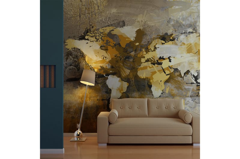 Valokuvatapetti Taiteellinen maailmankartta 250x193 - Artgeist sp. z o. o. - Sisustustuotteet - Seinäkoristeet - Tapetit - Valokuvatapetit