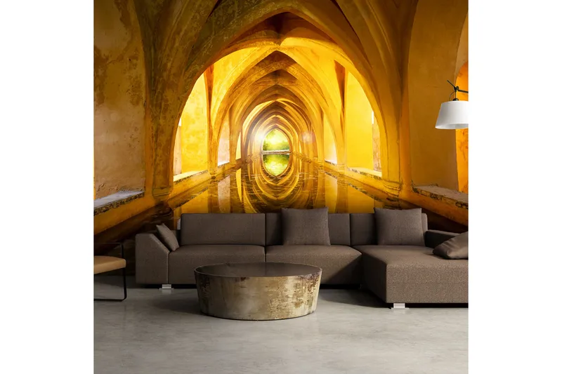 Valokuvatapetti The Golden Corridor 300x210, Artgeist sp. z o. o.