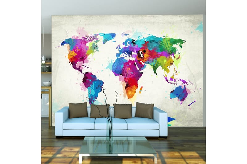 Valokuvatapetti The Map Of Happiness 400x309 - Artgeist sp. z o. o. - Sisustustuotteet - Seinäkoristeet - Tapetit - Valokuvatapetit